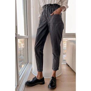 Blank NYC Dark Gray Paperbag Waist Pants EUC